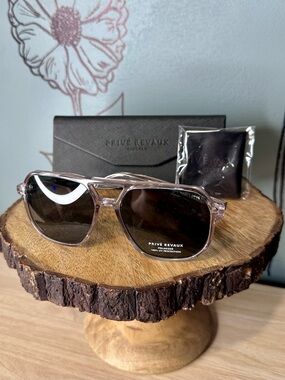 Privé Revaux Clear Frame Sunglasses - Smoke Lenses
